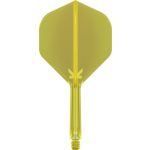 Darts toll és szár egyben Target K-Flex neon citromsárga, no2 toll és közepes szár