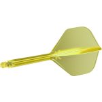 Darts toll és szár egyben Target K-Flex neon citromsárga, no2 toll és hosszú szár