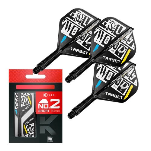 Darts toll és szár egyben Target K-Flex Chris Dobey, no2 toll és rövid szár