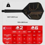 Darts toll és szár egyben Target K-Flex Cult, No6 toll és hosszú szár (készlet erejéig)