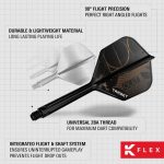 Darts toll és szár egyben Target K-Flex Cult, No6 toll és hosszú szár (készlet erejéig)