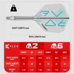 Darts toll és szár egyben Target K-Flex Rove, No6 toll és közepes szár (kélszlet erejéig)