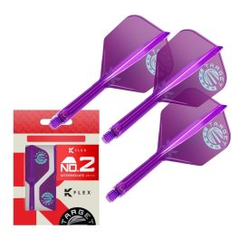   Darts toll és szár egyben Target Japan K-Flex lila, No2 toll és közepes szár