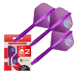   Darts toll és szár egyben Target Japan K-Flex lila, No2 toll és hosszú szár