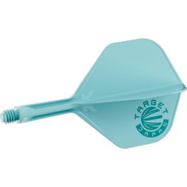 Darts toll és szár egyben Target Japan K-Flex akvamarin kék, No2 toll és rövid szár