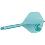 Darts toll és szár egyben Target Japan K-Flex akvamarin kék, No2 toll és hosszú szár