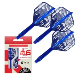 Darts tollszár Target Japan K-Flex kék, No6 toll és közepes szár