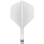 Darts toll és szár egyben TARGET K-Shift fehér, No2 elforgós toll és rövid szár