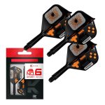 Darts integrált tollszár Target K-Flex Game Over, No6 toll és rövid szár