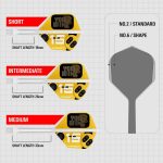 Darts integrált tollszár Target K-Flex You Win, No6 toll és közepes szár