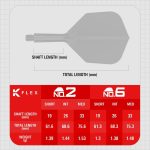 Darts integrált tollszár Target K-Flex You Win, No6 toll és hosszú szár