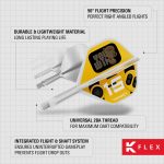 Darts integrált tollszár Target K-Flex You Win, No2 toll és hosszú szár