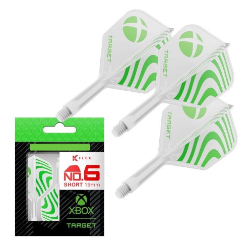 Darts toll és szár egyben Target XBOX K-Flex, No6 toll és rövid szár