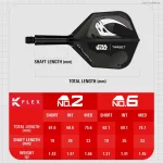 Darts tollszár STAR WARS TARGET K-Flex Mandalorian multi-pack, No6 toll és közepes szár