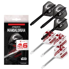   Darts tollszár STAR WARS TARGET K-Flex Mandalorian multi-pack, No6 toll és hosszú szár