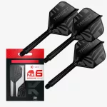 Darts tollszár Target K-Flex Flight Black, No6 toll és Hosszú szár