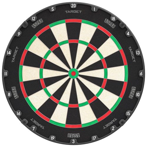 Darts tábla, TARGET Aspar,élezett dróttal, verseny minőségű, sisalból