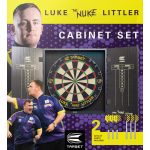 Komplett dart csomag Target Luke 'The Nuke' Littler darts tábla és kabinet 2 szett nyíllal