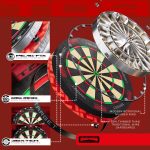 Darts tábla TARGET TOR, élezett dróttal, verseny minőségű, sisalból