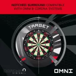 Darts falvédő Target fekete mintás, 2026