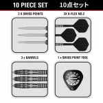 Darts szett steel Target Japan SP Black Marque Blaze, 23g 90% wolfrám