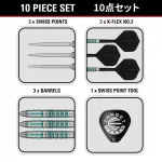 Darts szett steel Target Japan SP Black Marque Pierce, 22g 90% wolfrám