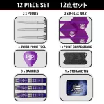 Darts szett steel Target Japan Kasumi Sato Endeavour G3, 22g 90% wolfrám