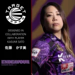 Darts szett steel Target Japan Kasumi Sato Endeavour G3, 22g 90% wolfrám