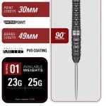 Darts szett steel Target Japan SP Black Marque Eclipse, 23g 90% wolfrám