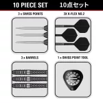 Darts szett steel Target Japan SP Black Marque Eclipse, 23g 90% wolfrám