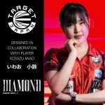 Darts szett steel Target Japan Kosuzu Iwao Diamond G4, 24g 90% wolfrám