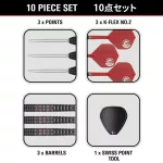 Darts szett steel Target Japan Kosuzu Iwao Diamond G4, 24g 90% wolfrám