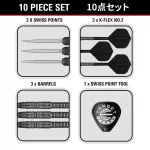Darts szett steel Target Japan SP Black Marque Creed, 23g 90% wolfrám