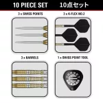 Darts szett steel Target Japan SP Black Marque Enzo, 24g 90% wolfrám