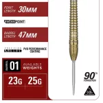 Darts szett steel Target Japan Harith Lim Hot Shot G3, 25g 90% wolfrám