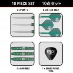 Darts szett steel Target Japan Motomu Sakai Xeno G1, 25g 90% wolfrám