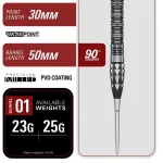 Dart szett steel TARGET JAPAN Mitsumasa Hoshino Pyro G12, 25g 90% wolfram