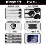 Dart szett steel TARGET JAPAN Mitsumasa Hoshino Pyro G12, 25g 90% wolfram