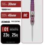 Dart szett steel TARGET JAPAN Mayuko Morita Mayo G8, 23g 90% wolfram