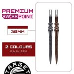 Darts fémhegy TARGET JAPAN SP Premium Swiss Point fekete, 30mm
