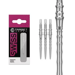   Darts fémhegy TARGET JAPAN SP Premium Swiss Point ezüst, 30mm