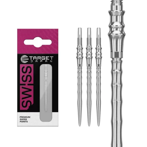Darts fémhegy TARGET JAPAN SP Premium Swiss Point ezüst, 40mm