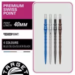 Darts fémhegy TARGET JAPAN SP Premium Swiss Point ezüst, 40mm
