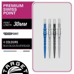 Darts fémhegy TARGET JAPAN SP Premium Swiss Point kék, 30mm