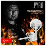 Darts toll és szár egyben Target Japan K-Flex Pyro fehér, No2 toll és rövid szár