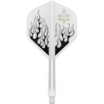 Darts toll és szár egyben Target Japan K-Flex Pyro fehér, No2 toll és közepes szár