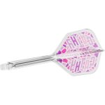 Darts integrált tollszár Target Japan K-Flex Cathy Leung átlátszó rózsaszín, No6 toll és hosszú szár