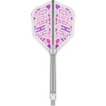 Darts integrált tollszár Target Japan K-Flex Cathy Leung átlátszó rózsaszín, No6 toll és hosszú szár