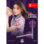 Darts integrált tollszár Target Japan K-Flex Cathy Leung átlátszó rózsaszín, No6 toll és hosszú szár