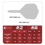 Darts tollszár Target Japan K-Flex Zenith, No6 toll és közepes szár